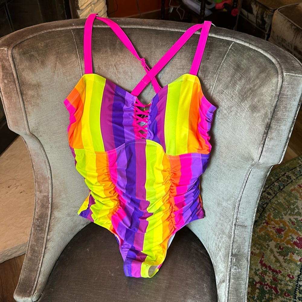 COPY - Torrid Rainbow Swimsuit